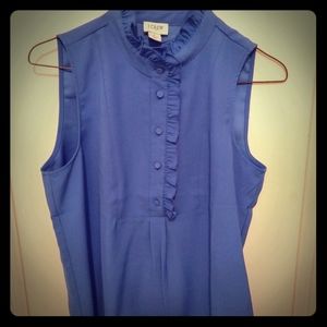 NWT J. Crew ruffle sleeveless top